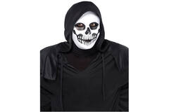 Costume Accessory Mask Horror Skull Black & Bone One Size