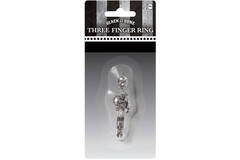 Costume Accessory Three Finger Skeleton Ring One Size