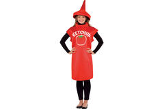 Adult Costume Ketchup Bottle Size M/L