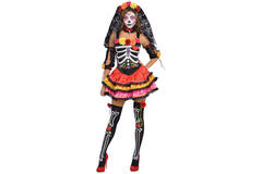 Ladies' Costume Day of the Dead Size L