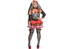 Ladies' Costume Day of the Dead Size XL