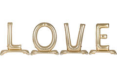 Standing Foil Balloon Set - L O V E - 86 cm