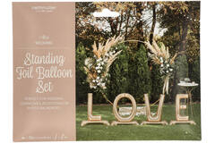 Standing Foil Balloon Set - L O V E - 86 cm