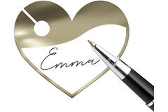 Glass Markers - Wedding - 6 pieces