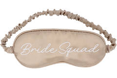 Sleep Mask & Scrunchie - Bride Squad - Wedding - Cream