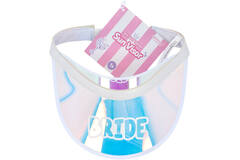 Sun visor cap - Bride - She Said Yaasss - White