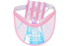 Sun visor cap - Bride Squad - She Said Yaasss - Pink
