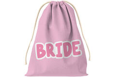 Gift bag - Bride - She Said Yaasss - Polyester - Pink