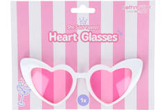 Glasses - Heart - She Said Yaasss - White