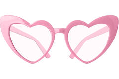 Glasses - Heart - She Said Yaasss - Pink