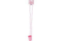 Shot glass on chain - Bride Squad - She Said Yaasss - Pink