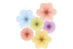 Deco Fan Set - Dreamy Pastels - 6 pieces