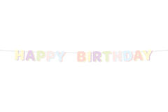 Letter Banner - HAPPY BIRTHDAY - Dreamy Pastels - 1.8 metres