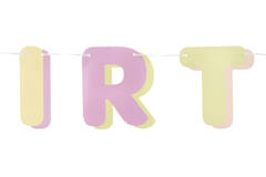 Letter Banner - HAPPY BIRTHDAY - Dreamy Pastels - 1.8 metres