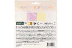 Letter Banner - HAPPY BIRTHDAY - Dreamy Pastels - 1.8 metres