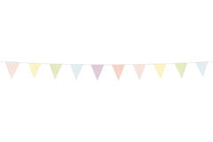 Flag Banner - Dreamy Pastels - Polyester/Cotton - 6 metres