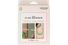 Flag Banner - HAPPY BIRTHDAY - Dreamy Pastels - Wood - 4 metres