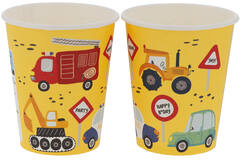 Cups - Wacky Wheels - 250 ml - 8 pieces