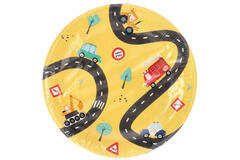Plates - Wacky Wheels - 23 cm - 8 pieces