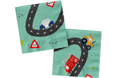 Napkins - Wacky Wheels - 33x33cm - 20 pieces
