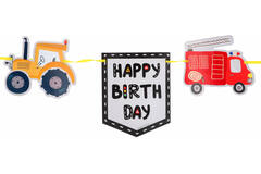 Flag Banner - Wacky Wheels - 6 meter
