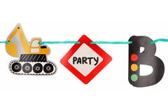 Letter Banner Set - Happy Birthday - Wacky Wheels - 1.5 meter
