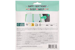 Letter Banner Set - Happy Birthday - Wacky Wheels - 1.5 meter