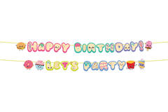 Letter Banner Set - Happy Birthday - Kawaii Party - 1.5 metres