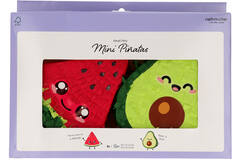 Mini Piñata Set - Avocado & Watermelon - Kawaii Party - 2 pieces