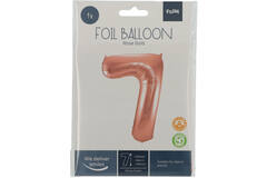 Foil Balloon Number 7 - Rose Gold - 86 cm