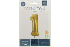 Foil Balloon Number 1 - Gold - 86 cm