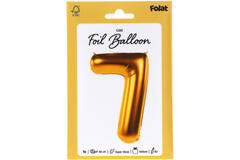 Foil Balloon Number 7 - Gold - 86 cm