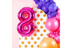 Foil Balloon Number 8 - Magenta - 86 cm