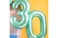 Foil Balloon Number 3 - Green Metallic Mat - 86 cm