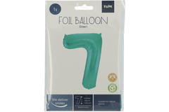 Foil Balloon Number 7 - Green Metallic Mat - 86 cm