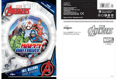 18in/45cm HBD Avengers