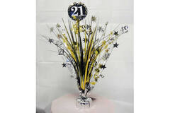 Spray Centrepiece 21 Sparkling Celebration Gold Foil / Paper 45.7 cm