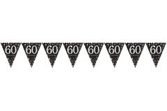 Pennant Banner 60 Sparkling Celebrations Gold Foil 396.2 x 21.5 cm