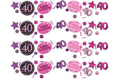 Confetti 40 Sparkling Celebration Pink Foil / Paper 34 g