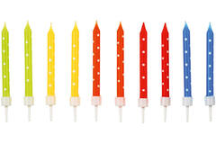 24 Spiral Candles Birthday Party Height 6.3 cm