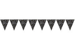Pennant Banner Sparkling Celebrations Gold Happy Birthday Foil 396.2 x 21.5 cm