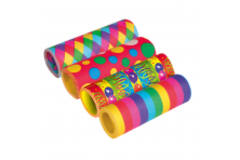 Jumbo Streamer Flame Retardant Assorted Paper 1.4 x 1500 cm