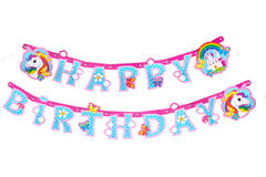 Letter Banner Unicorn Paper 180 x 15 cm