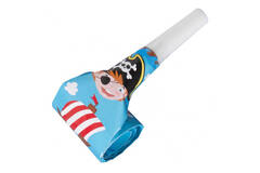 8 Blowouts Pirate Plastic / Paper 30 cm