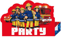 8 Invitations & Envelopes Fireman Sam 2017 Paper 10.9 x 16 c