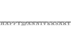 Letter Banner Silver Aniversaries Paper 300 x 17 cm
