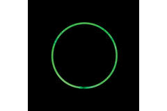 Glow Necklace Green Plastic 56 cm