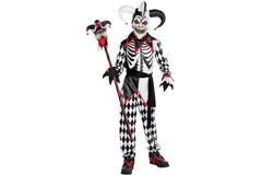 Teen Costume Sinister Jester Boy Age 12-14 Years