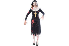 Adult Costume Zombie Nun Size S