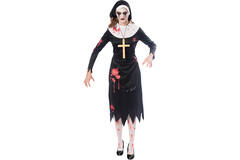 Adult Costume Zombie Nun Size XL
